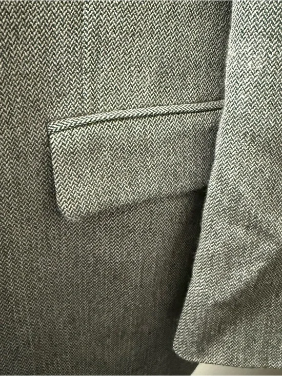 Stafford Executive Gray Blazer 44S Wool Blend Sport Coat Classic Mens - Picture 5 of 13